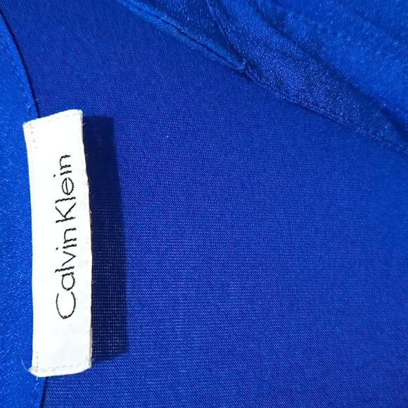 Calvin Klein Blouse Medium Blue - Picture 2 of 3